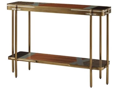 Theodore Alexander Ta Iconic 48" Rectangular Wood Winter Grey Iconic Console Table TAL5325008