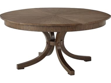 Theodore Alexander Noda 60" Round Wood Mahogany Dining Table TAL5405300