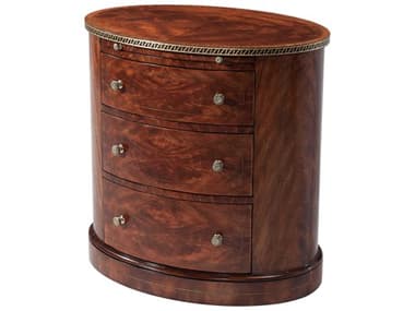 Theodore Alexander The English Cabinet Maker 28" Wide 3-Drawers Brown Eliza Nightstand TAL6005529