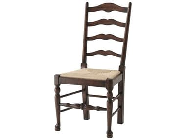 Theodore Alexander Althorp - Victory Oak Wood Brown Side Dining Chair TALAL40092