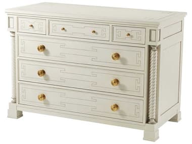 Theodore Alexander Alexa Hampton 49" Wide 6-Drawers White Beech Cecil Chest of Drawers TALAXH60005C162