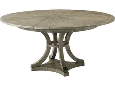 Theodore Alexander The Echoes 64" Round Wood Grey Echo Oak Devereaux Dining Table TALCB54034C267