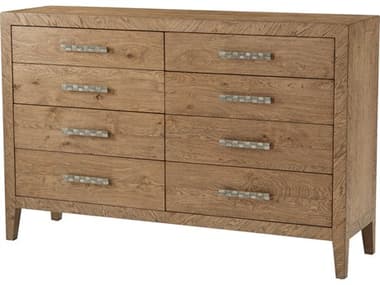 Theodore Alexander The Echoes 68" Wide Brown Solid Wood Southton Double Dresser TALCB60043C062