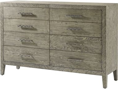 Theodore Alexander The Echoes 68" Wide Gray Solid Wood Southton Double Dresser TALCB60043C267