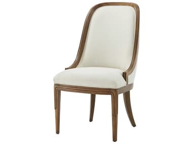 Theodore Alexander Dorchester Solid Wood Brown Fabric Upholstered Dorchester Side Dining Chair TALSC400101CLK