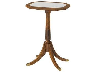 Theodore Alexander Sloane 16" Octagon Marble Sc Cerejeira Sloane End Table TALSC50043