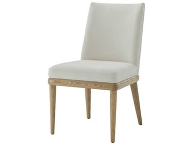 Theodore Alexander Essence Solid Wood Beige Fabric Upholstered Side Dining Chair TALTA400391CNB