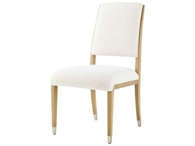 Theodore Alexander Origins Beige Fabric Upholstered Side Dining Chair TALTA400631CQM
