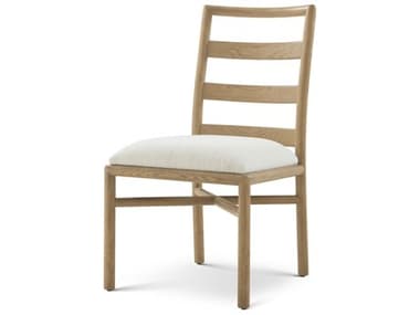 Theodore Alexander Montauk Solid Wood White Upholstered Armless Dining Chair TALTA400821DLG