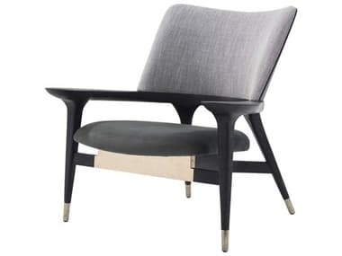 Theodore Alexander Ta Originals 37" Black Fabric Mod Accent Chair TALTA420580DWL