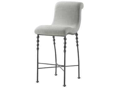 Theodore Alexander High Fashion Peppercorn Fabric Upholstered Fiona Bar Stool TALTA43008QSF