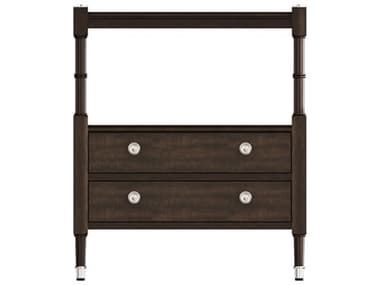 Theodore Alexander Spencer London 2-Drawers Brown Solid Wood Nightstand TALTA50315C399