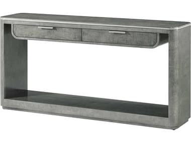 Theodore Alexander Hudson 60" Rectangular Wood Pebble Grey Console Table TALTA53100C363