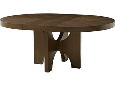 Theodore Alexander Catalina 72" Round Wood Earth Extending Dining Table TALTA54026C301