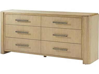 Theodore Alexander Essence 80" Wide 6-Drawers Beige Solid Wood Double Dresser TALTA60103C359