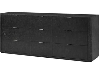 Theodore Alexander Kesden 86" Wide 9-Drawers Silent Black Triple Dresser TALTA60107C366