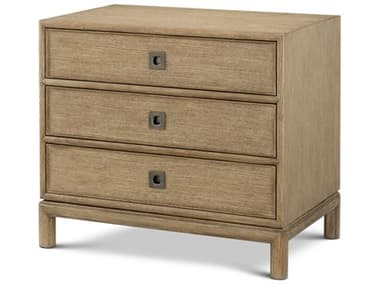 Theodore Alexander Montauk 3-Drawers Natural Oak Wood Nightstand TALTA60187C401