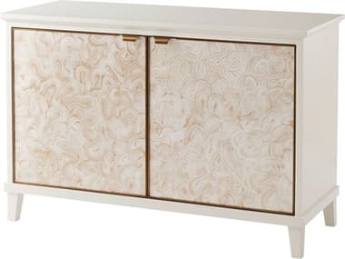 Theodore Alexander 50" Wide Pear White Accent Chest TALTA61011