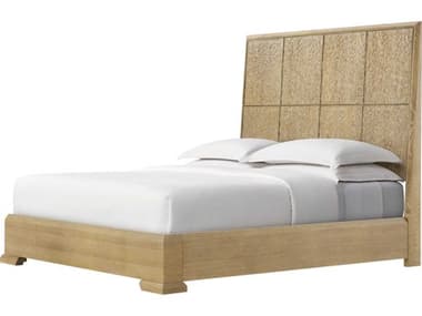 Theodore Alexander Essence Blonde Beige Solid Wood California King Platform Bed TALTA84055C359