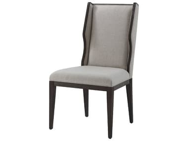 Theodore Alexander Ta Studio Beech Wood Black Fabric Upholstered Della Side Dining Chair TALTAS400021BFT
