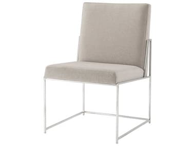 Theodore Alexander Ta Studio Gray Fabric Upholstered Marcello Side Dining Chair TALTAS400091BFF