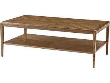 Theodore Alexander Nova 50" Rectangular Wood Undertier Shelf Cocktail Table TALTAS51061C253
