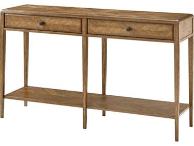 Theodore Alexander Nova 56" Rectangular Wood Two Frieze Drawers Console Table TALTAS53037C253