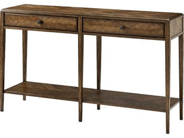 Theodore Alexander Nova 56" Rectangular Wood Two Frieze Drawers Console Table TALTAS53037C254