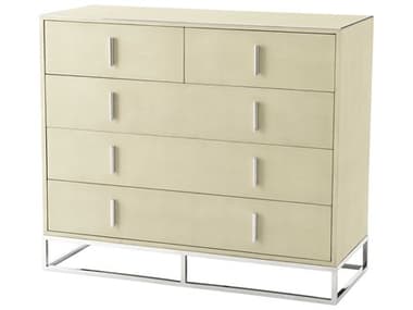 Theodore Alexander 50" Wide 5-Drawers Dove Beige Blain Chest of Drawers TALTAS60012C095