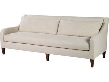 Theodore Alexander Mirella 85" Expresso Fabric Upholstered Sofa TALU103985