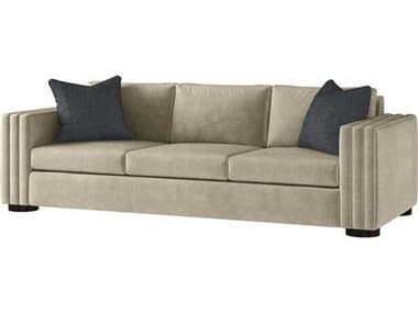 Theodore Alexander Despres 95" Expresso Fabric Upholstered Sofa TALU117295