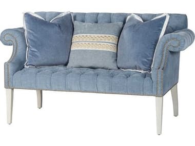 Theodore Alexander Catalina 62" Expresso Fabric Upholstered Accent Bench TALU210062
