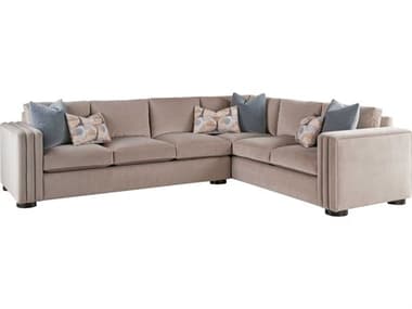 Theodore Alexander Despres " Wide Beige Fabric Upholstered Sectional Sofa TALU51725499U51726787