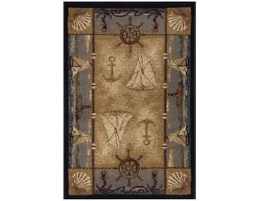 Tayse Nature Graphic Area Rug TANTR6582SCA