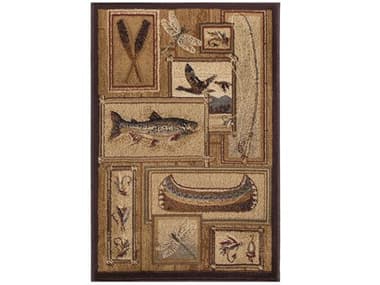Tayse Nature Graphic Area Rug TANTR6602SCA