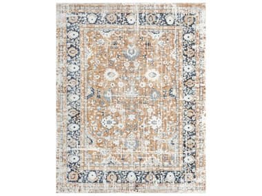 Tayse Palazzo Rust / Blue / Cream Rectangular Area Rug TAPLZ2404