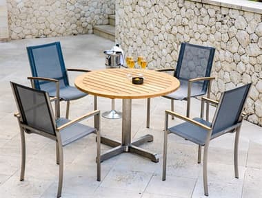 Three Birds Casual Avanti Steel Outdoor Patio Dining Set TBAVANTI20