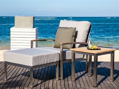 Three Birds Casual Avanti Steel Cushion Outdoor Lounge Set TBAVANTI41