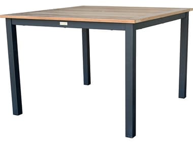 Three Birds Casual SoHo Teak 42" Wide Square Dining Table TBSH42