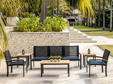 Three Birds Casual Soho Aluminum Sling Outdoor Lounge Set TBSOHO2