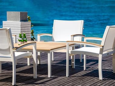 Three Birds Casual Soho Aluminum Sling Outdoor Patio Lounge Set TBSOHO25