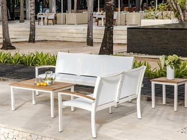 Three Birds Casual Soho Aluminum Sling Outdoor Lounge Set TBSOHO9