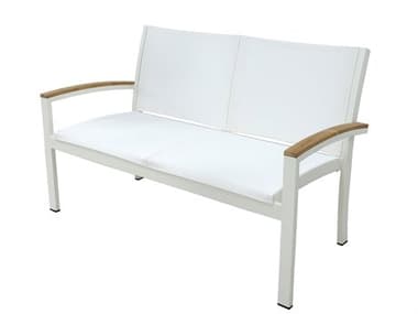 Three Birds Casual Tribeca Aluminum Sling Patio Loveseat TBTBC60