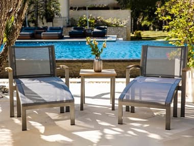 Three Birds Casual Tribeca Aluminum Sling Lounge Set TBTRIBECA22