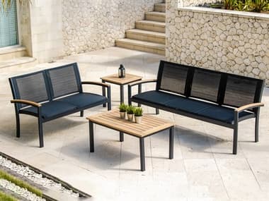 Three Birds Casual Tribeca Aluminum Sling Lounge Set TBTRIBECA29