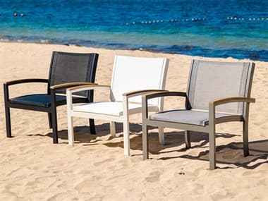 Three Birds Casual Tribeca Aluminum Sling Lounge Set TBTRIBECA3