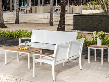 Three Birds Casual Tribeca Aluminum Sling Lounge Set TBTRIBECA32