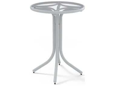 Telescope Casual Glass Top Aluminum 30'' Wide Round Bar Height Table TC59804W20
