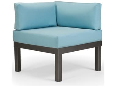 Telescope Casual Ashbee Sectional Cushion Cast Aluminum Square Corner Lounge Chair TCAA40