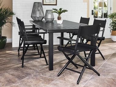 Telescope Casual Director Chairs Wood Sling Dining Set TCDIRCTORCHRDINSET